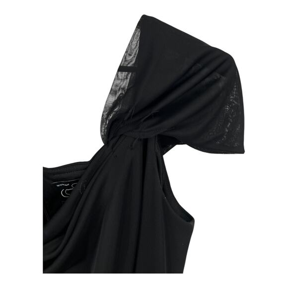 Alex Evenings Dress Cold Shoulder Ruched Evening black size 20W DEFECT - Picture 4 of 7